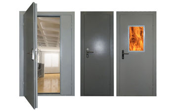 противопожарные алюминиевые двери